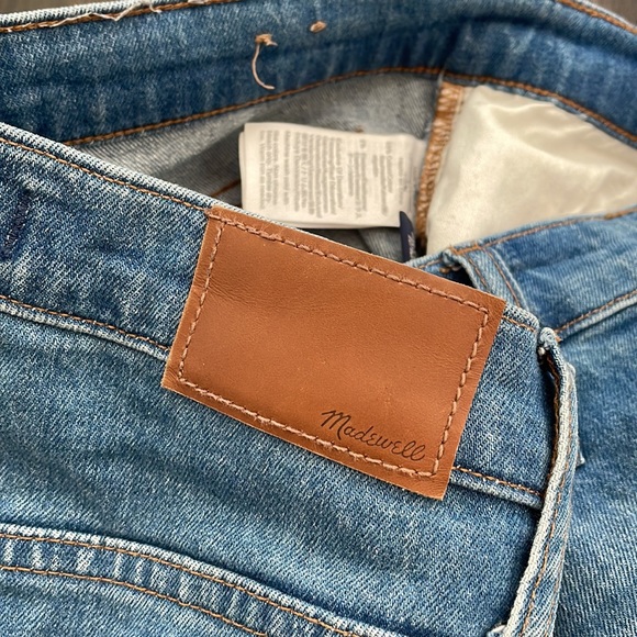 Madewell High-rise slim crop boyjean raw hem dover wash size 25 - Picture 7 of 11